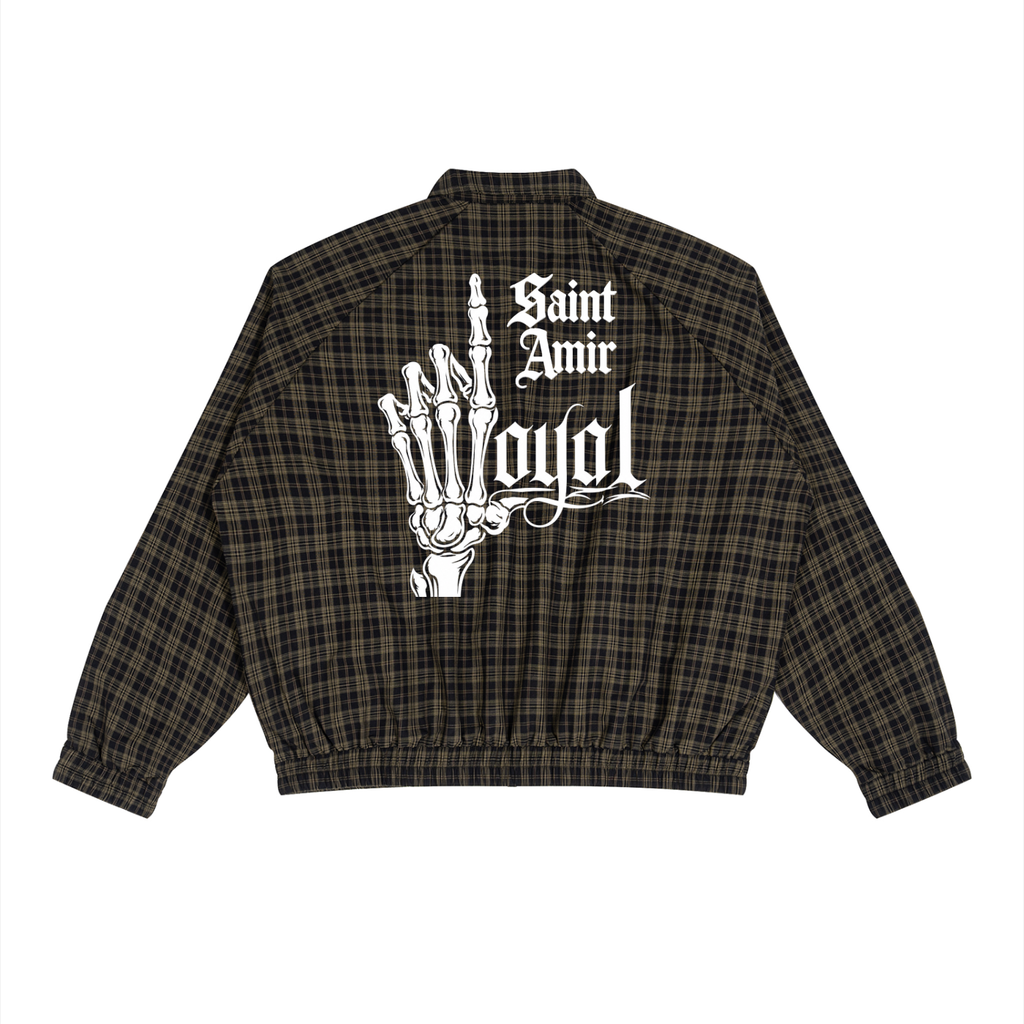 saintamir Plaid Full-Zip Track Jacket