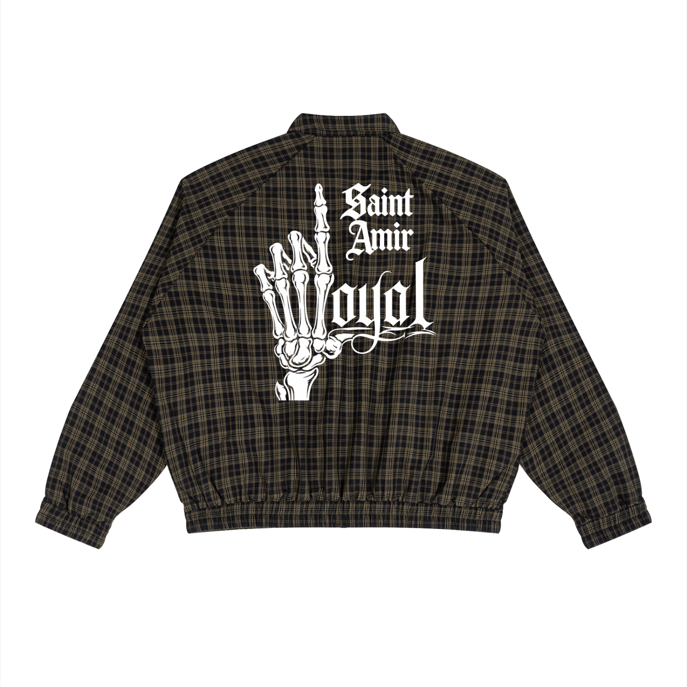 saintamir Plaid Full-Zip Track Jacket