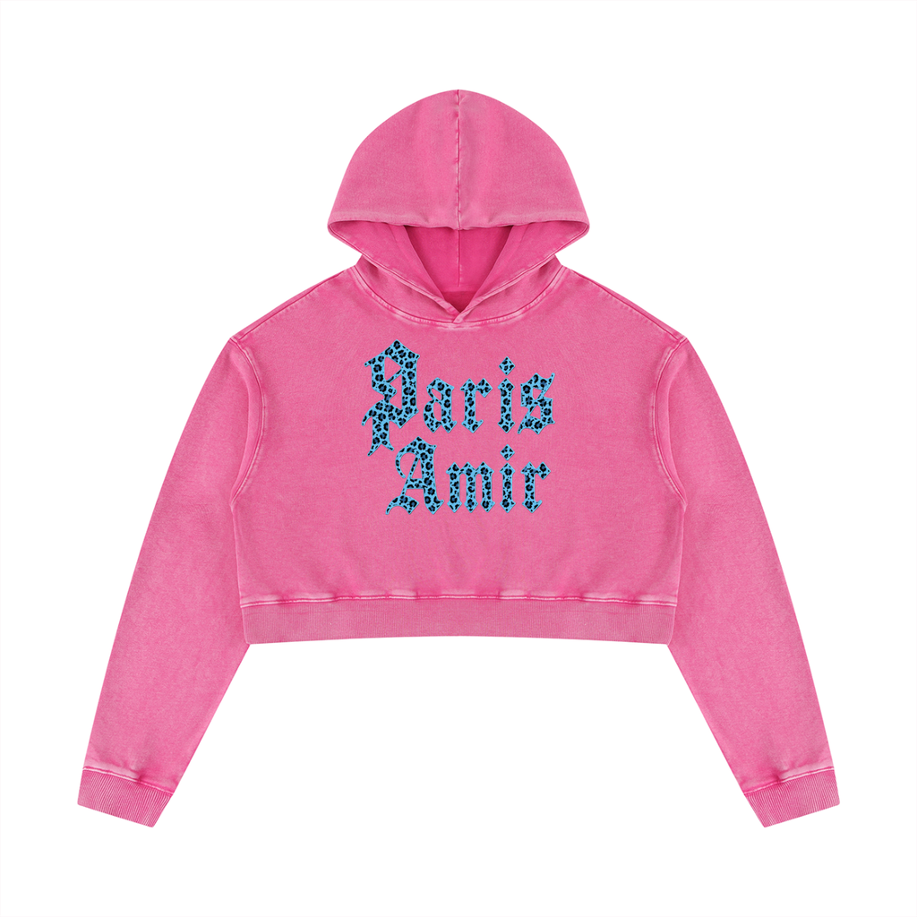 Parismair Women’s Washed Crop Hoodie