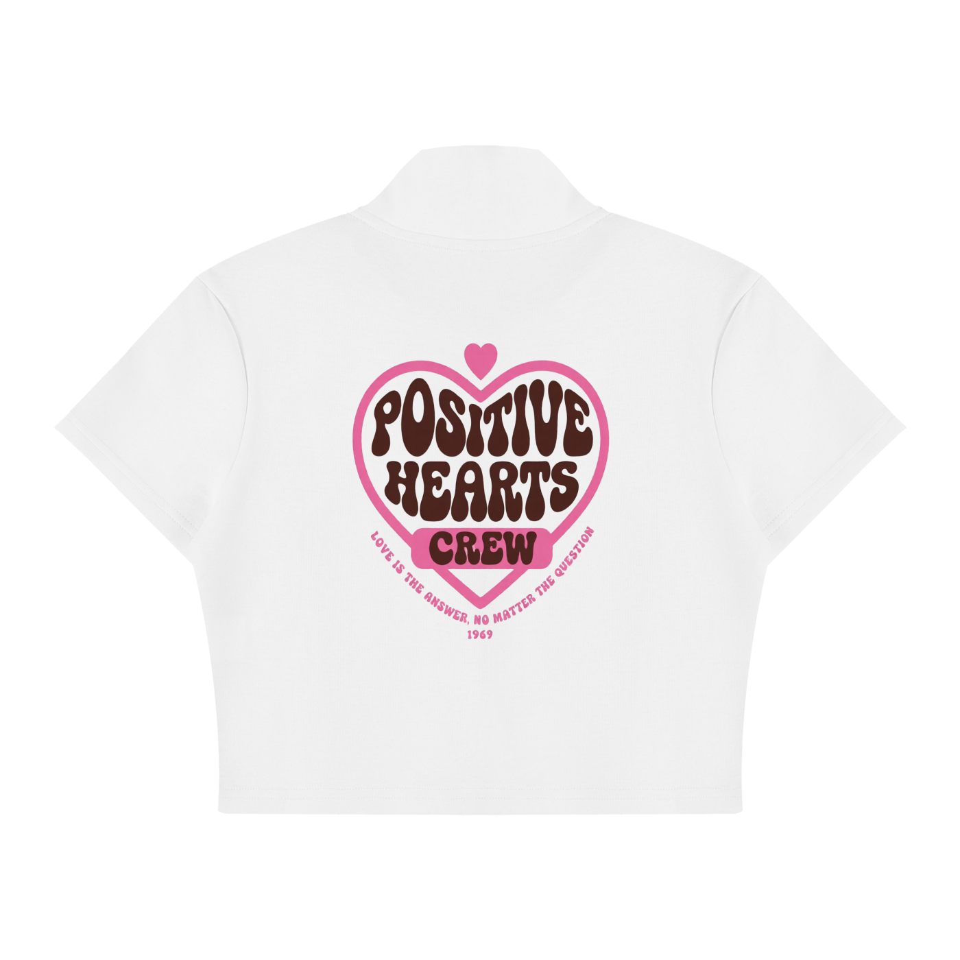 Women's Cropped Full Zip Short Sleeve T-Shirt
