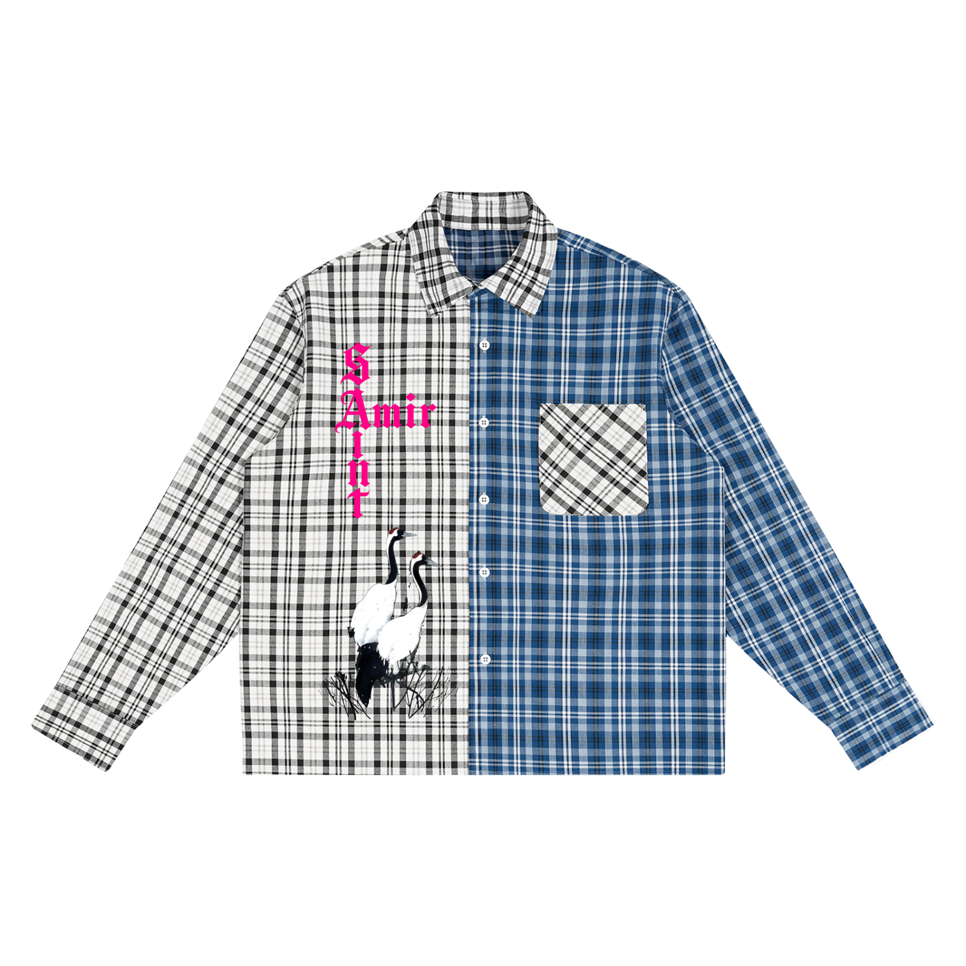 saintamir Oversized Plaid  Shirt