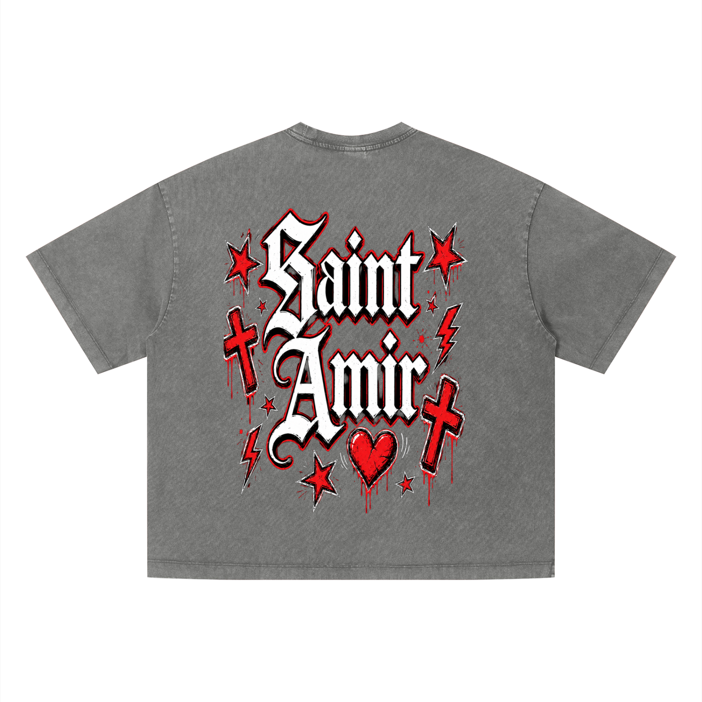 “SaintAmir” red hearted (set)