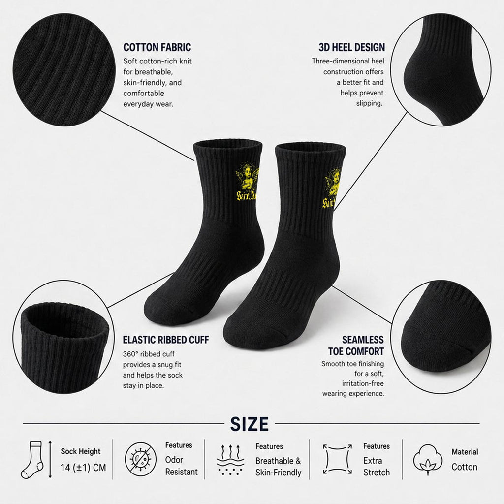 saintamir Embroidery socks