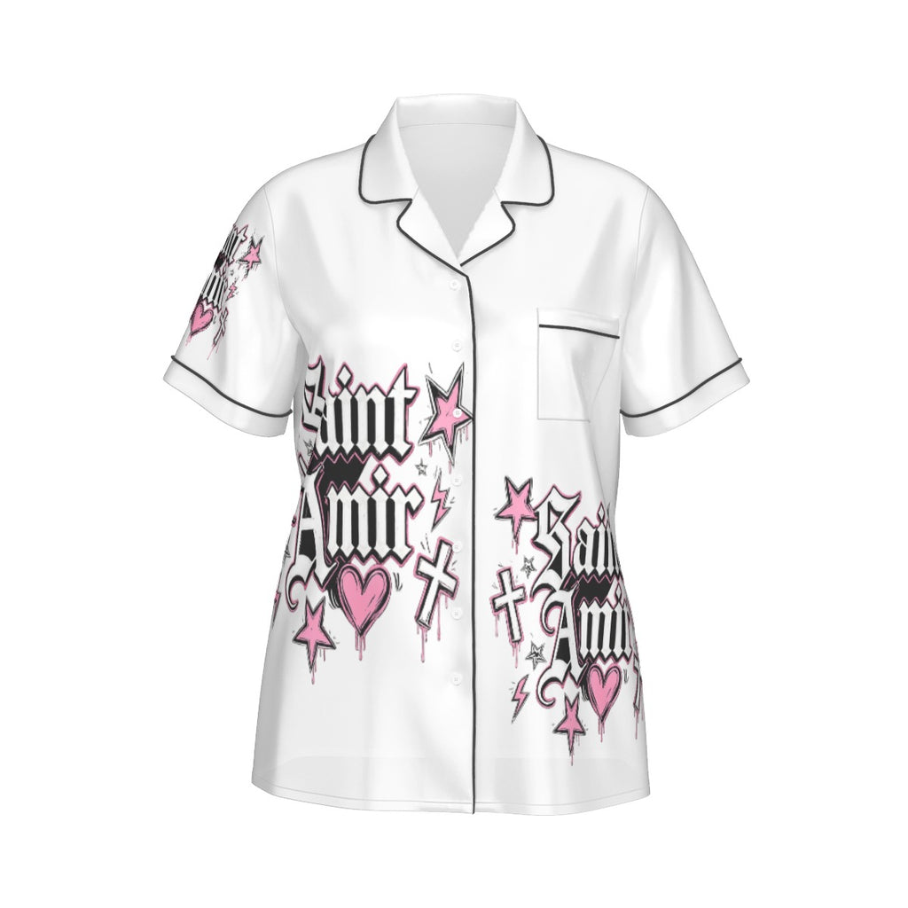 saintamir Women's Silk Pajama Set