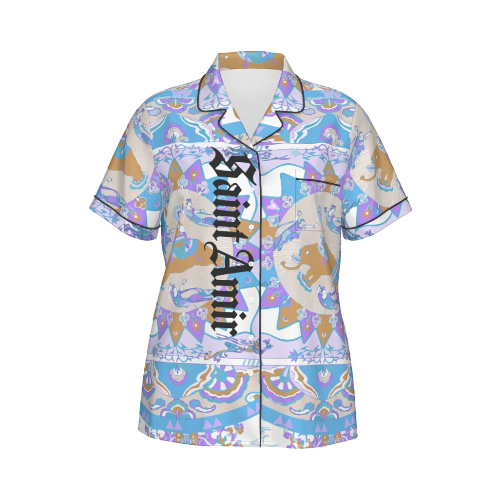 saintamir Women's Imitation Silk Pajama Set
