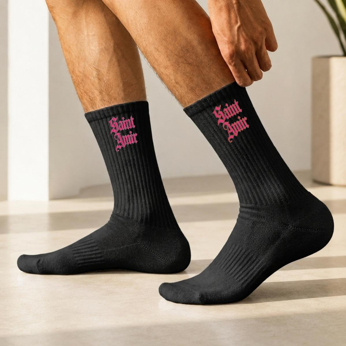 saintamir Embroidery Socks|Cotton