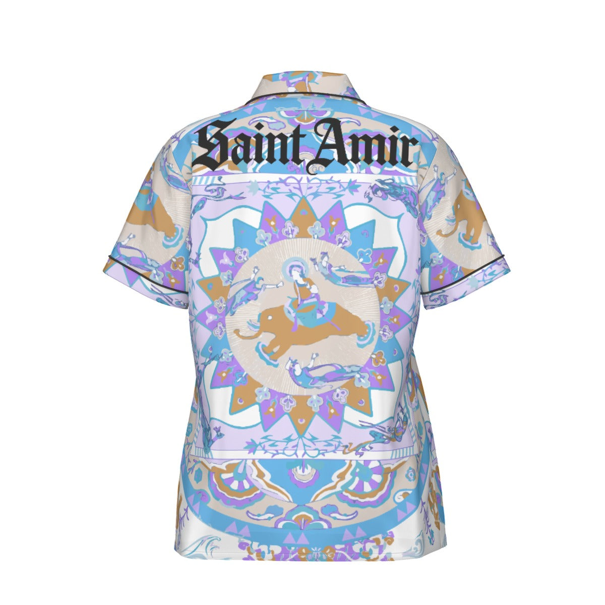 saintamir Women's Imitation Silk Pajama Set
