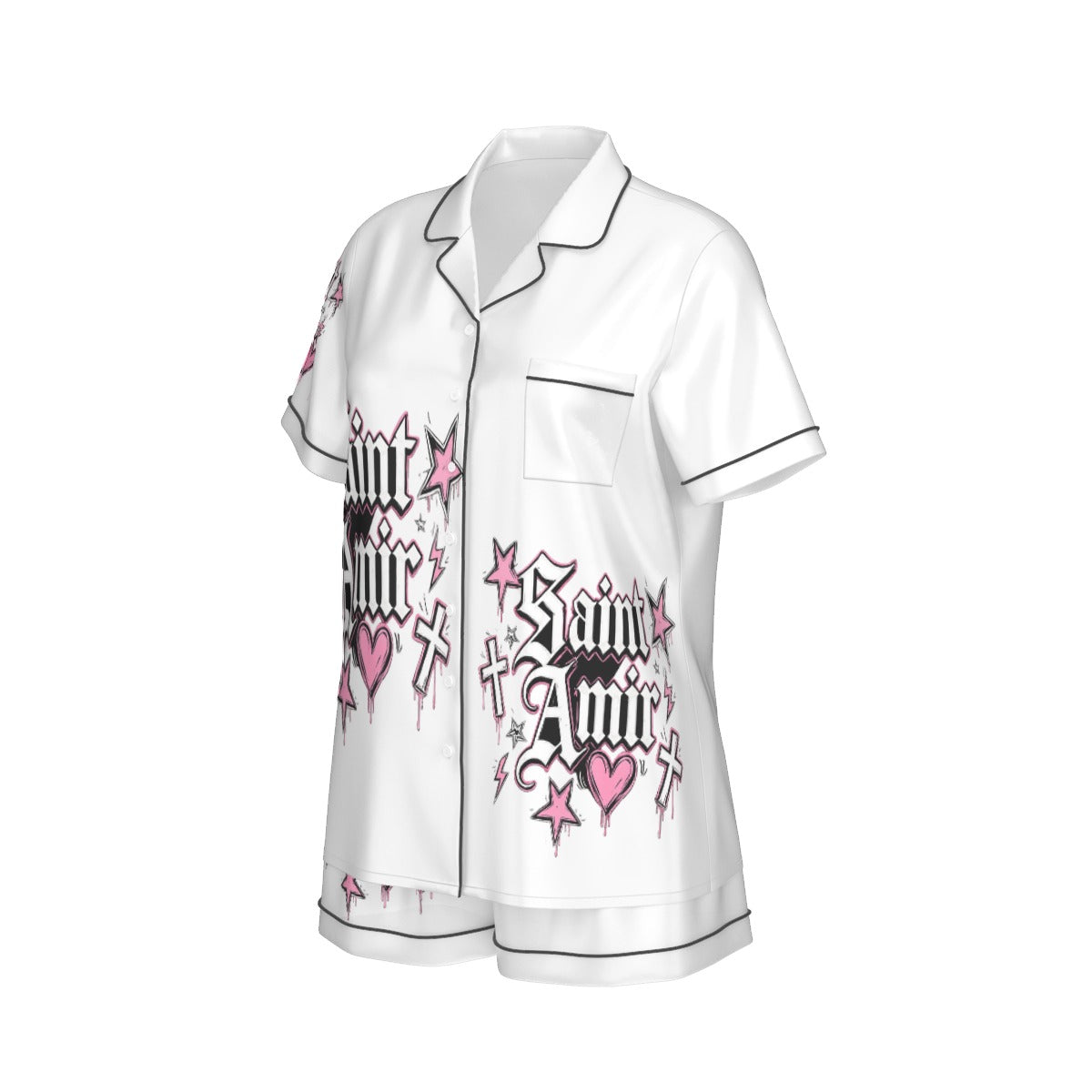 saintamir Women's Silk Pajama Set