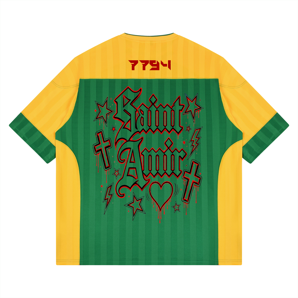 SaintAmir Unisex Striped Raglan Jersey