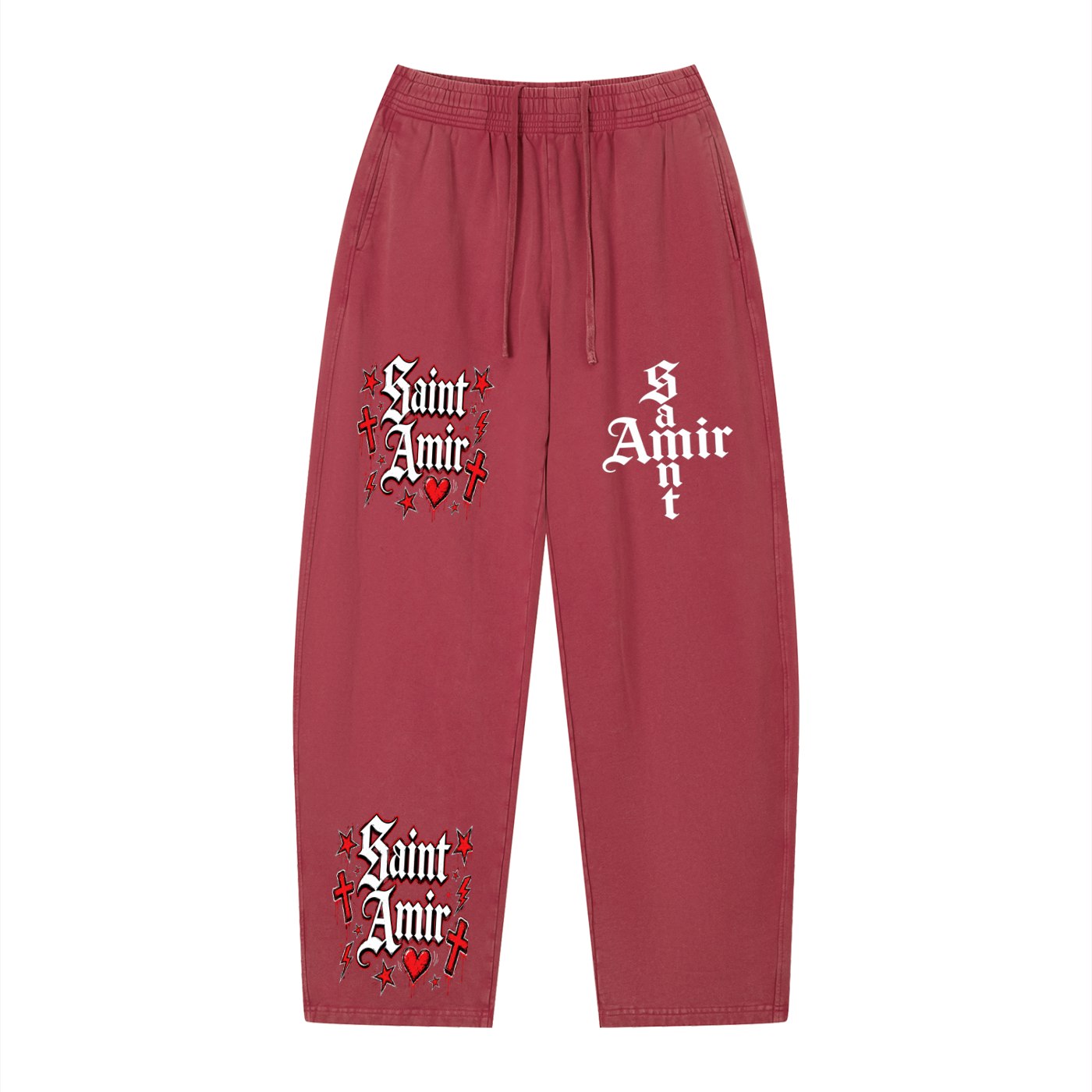 “SaintAmir” red hearted (set)