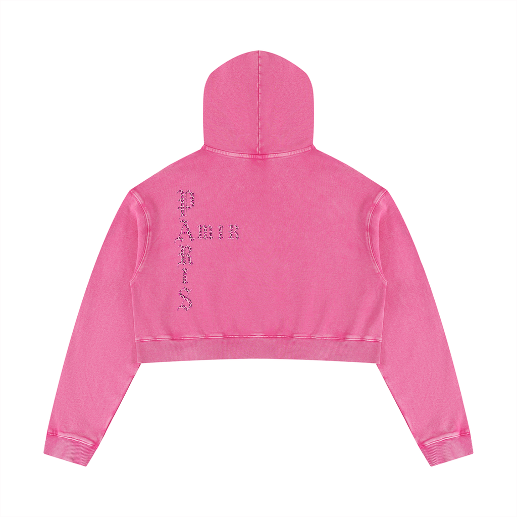 Parismair Women’s Washed Crop Hoodie
