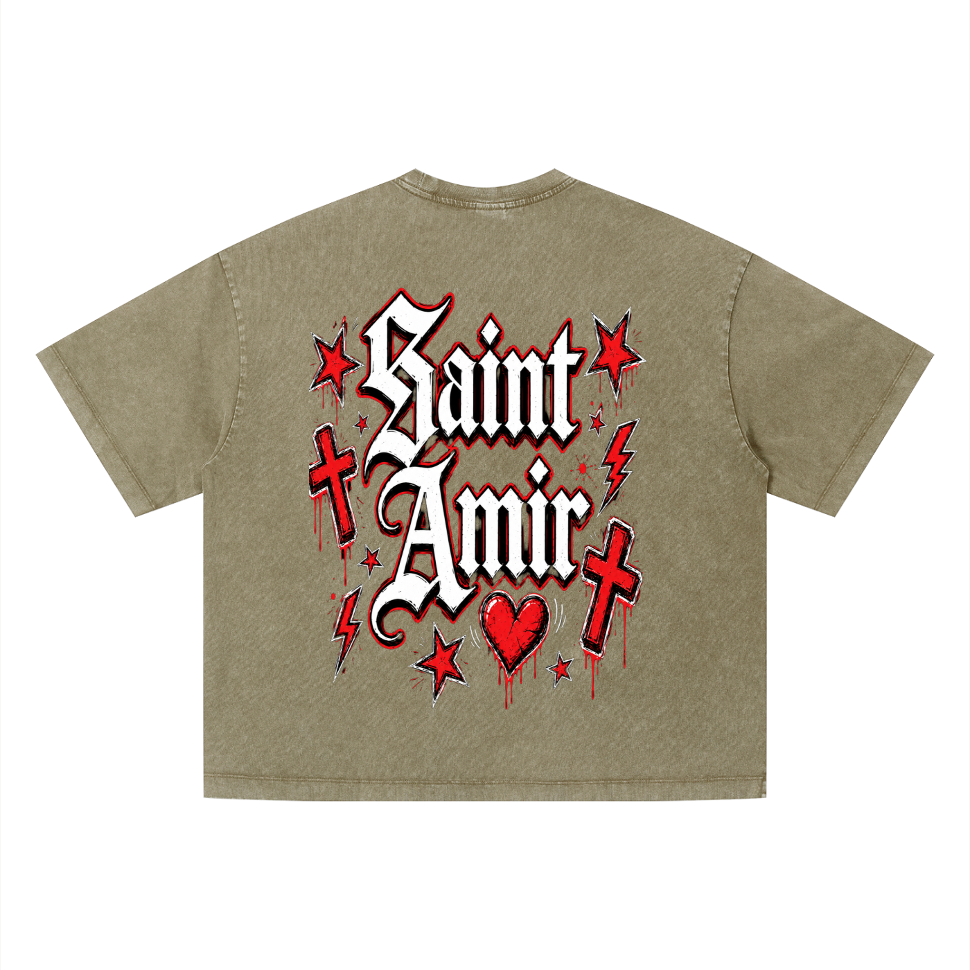 “SaintAmir” red hearted (set)