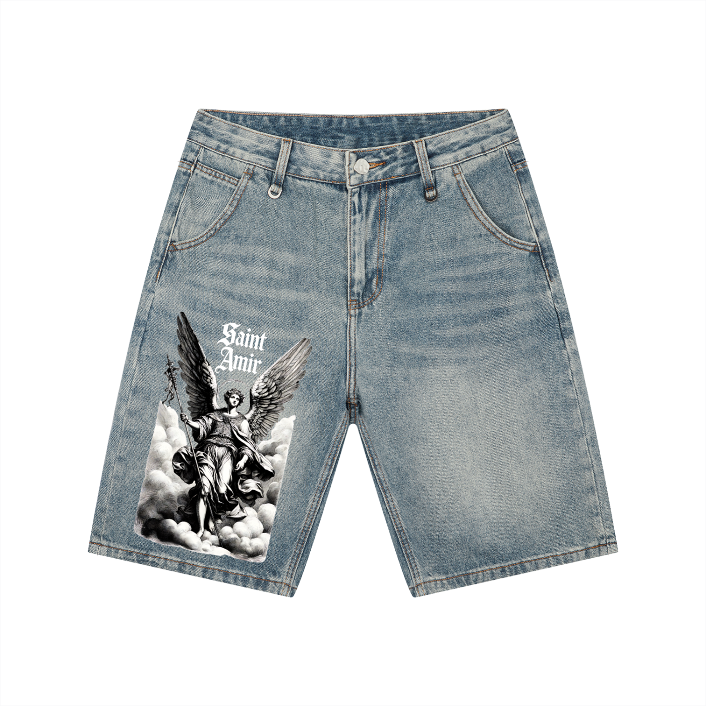 saintamir Men's angel walk Denim Shorts