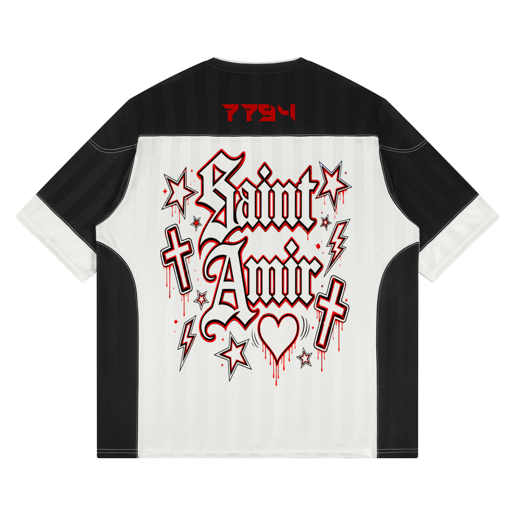 SaintAmir Unisex Striped Raglan Jersey