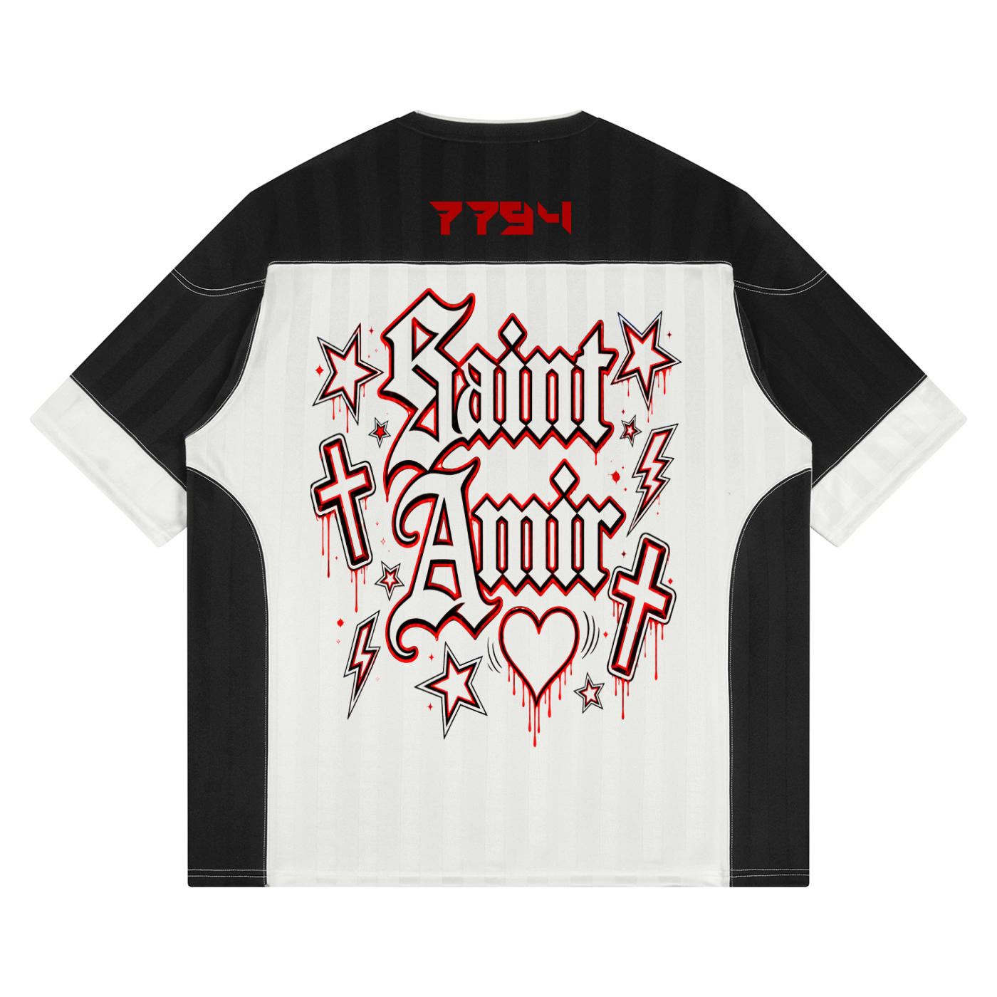 SaintAmir Unisex Striped Raglan Jersey