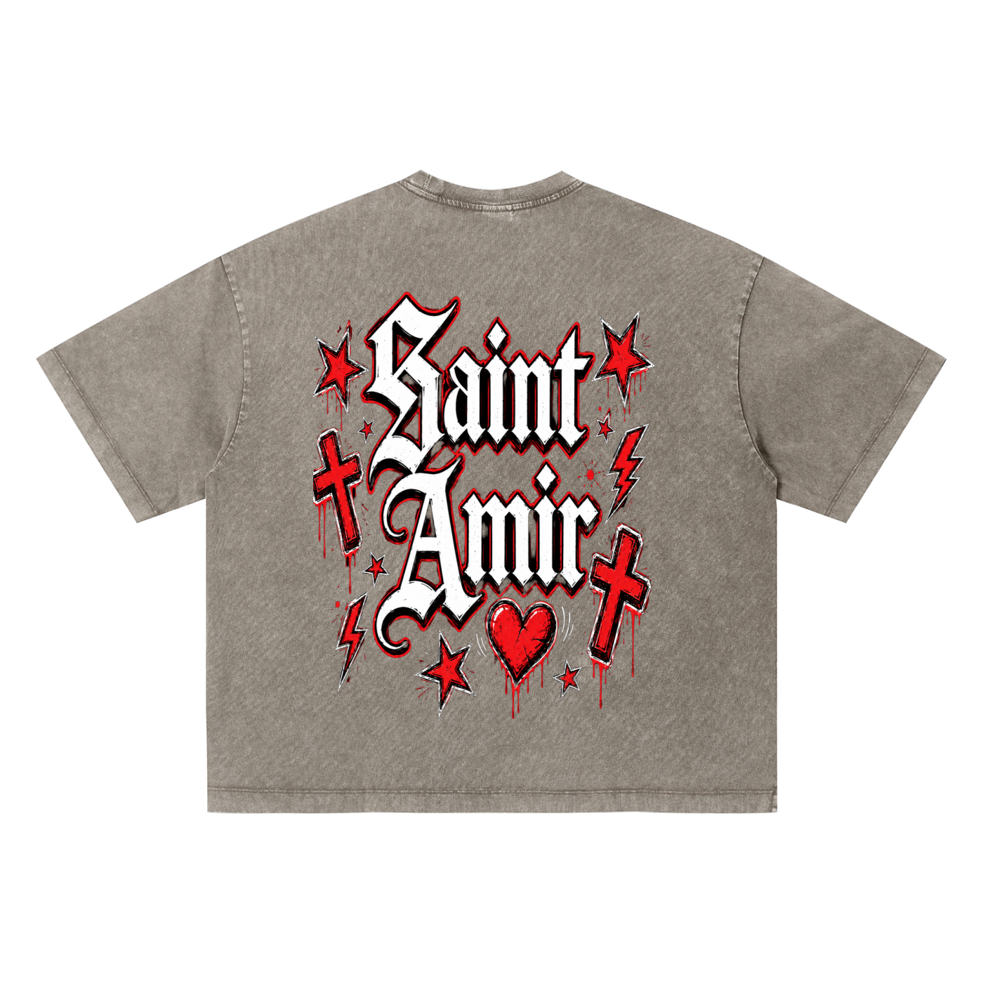 “SaintAmir” red hearted (set)