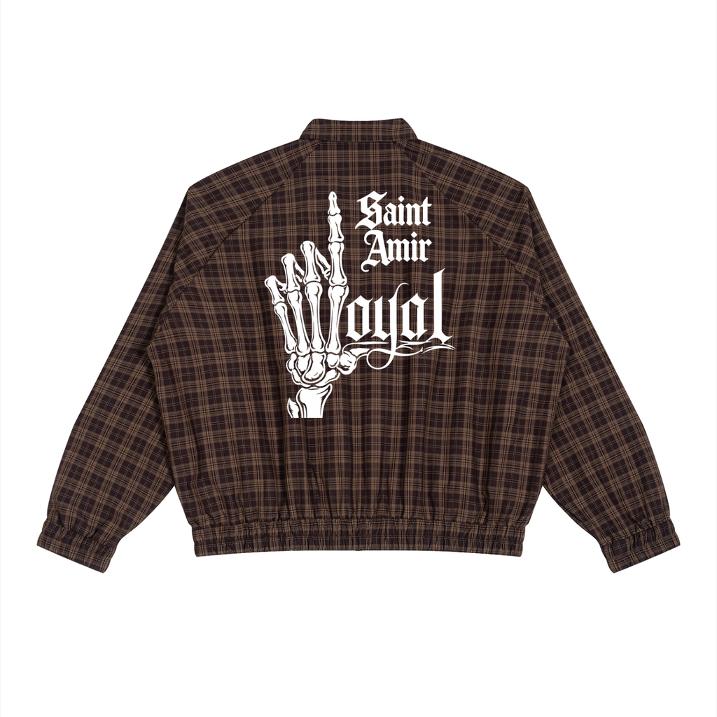 saintamir Plaid Full-Zip Track Jacket