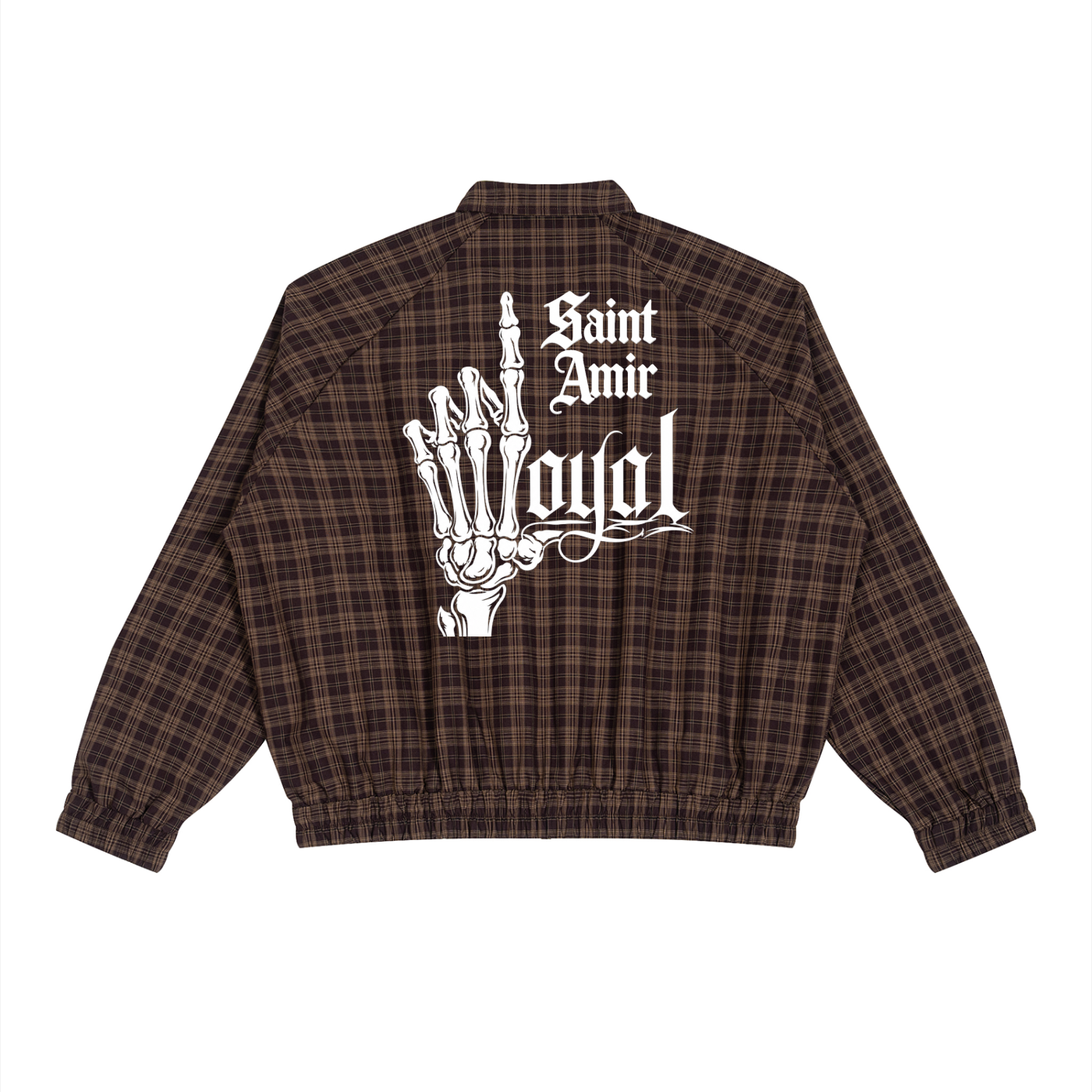 saintamir Plaid Full-Zip Track Jacket
