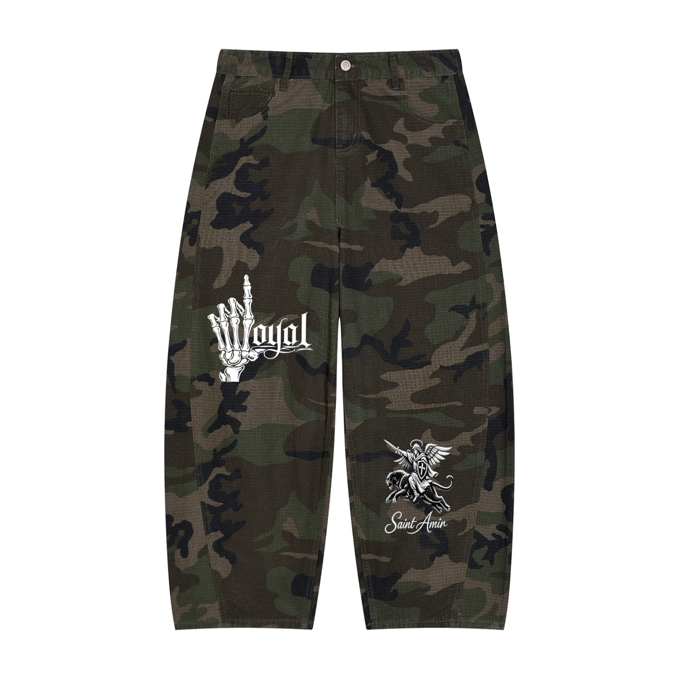SaintAmir Men’s Camo Cargo Pants