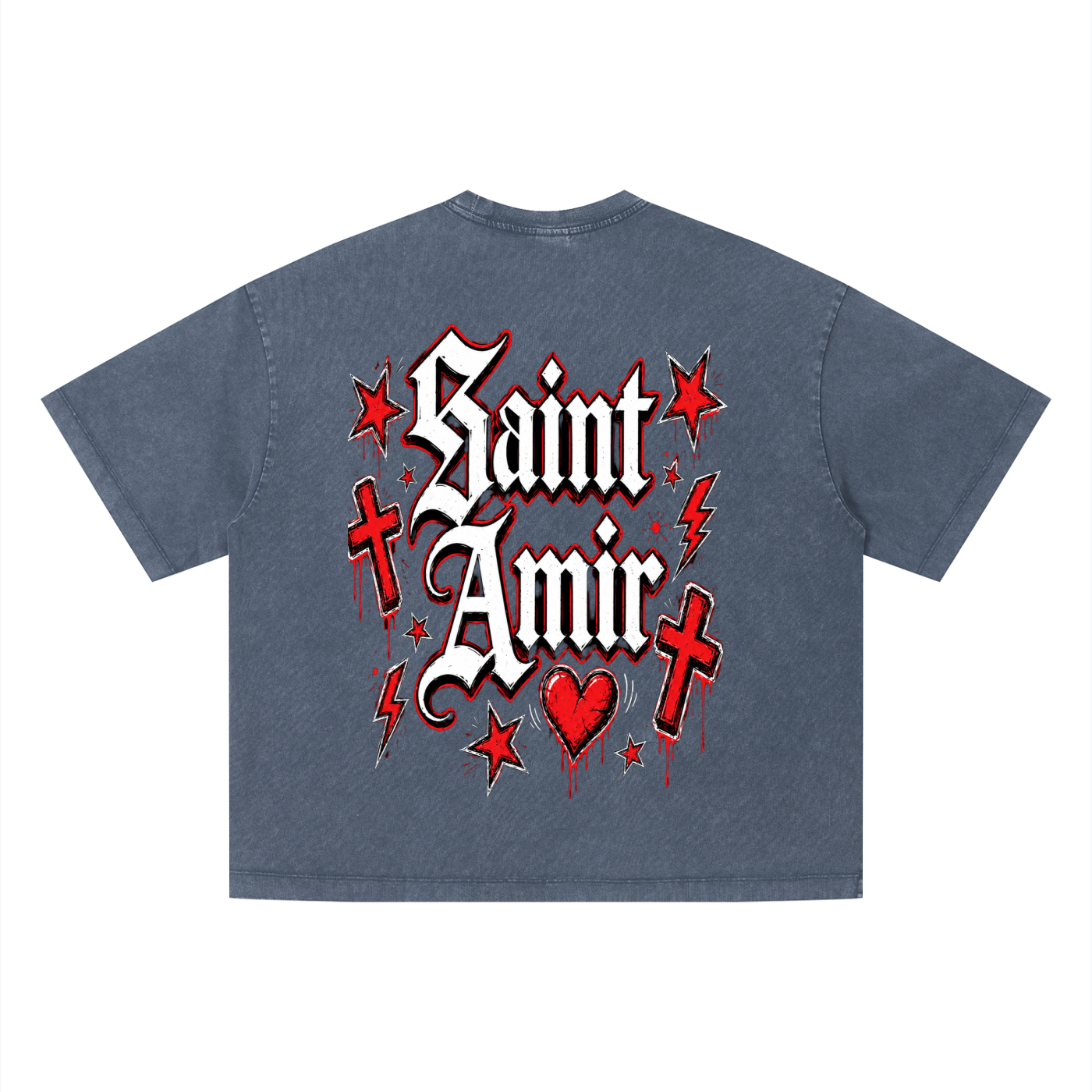 “SaintAmir” red hearted (set)