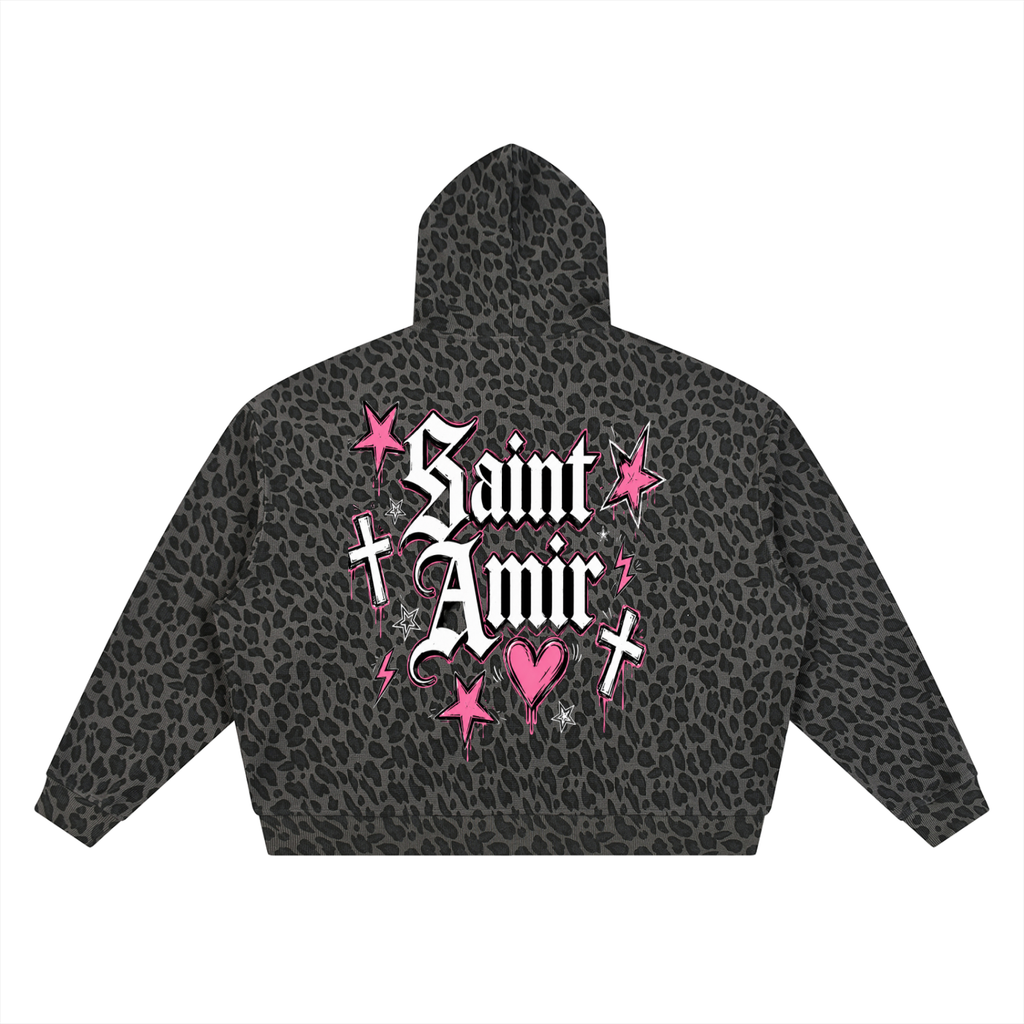 SaintAmir Unisex Leopard Hoodie