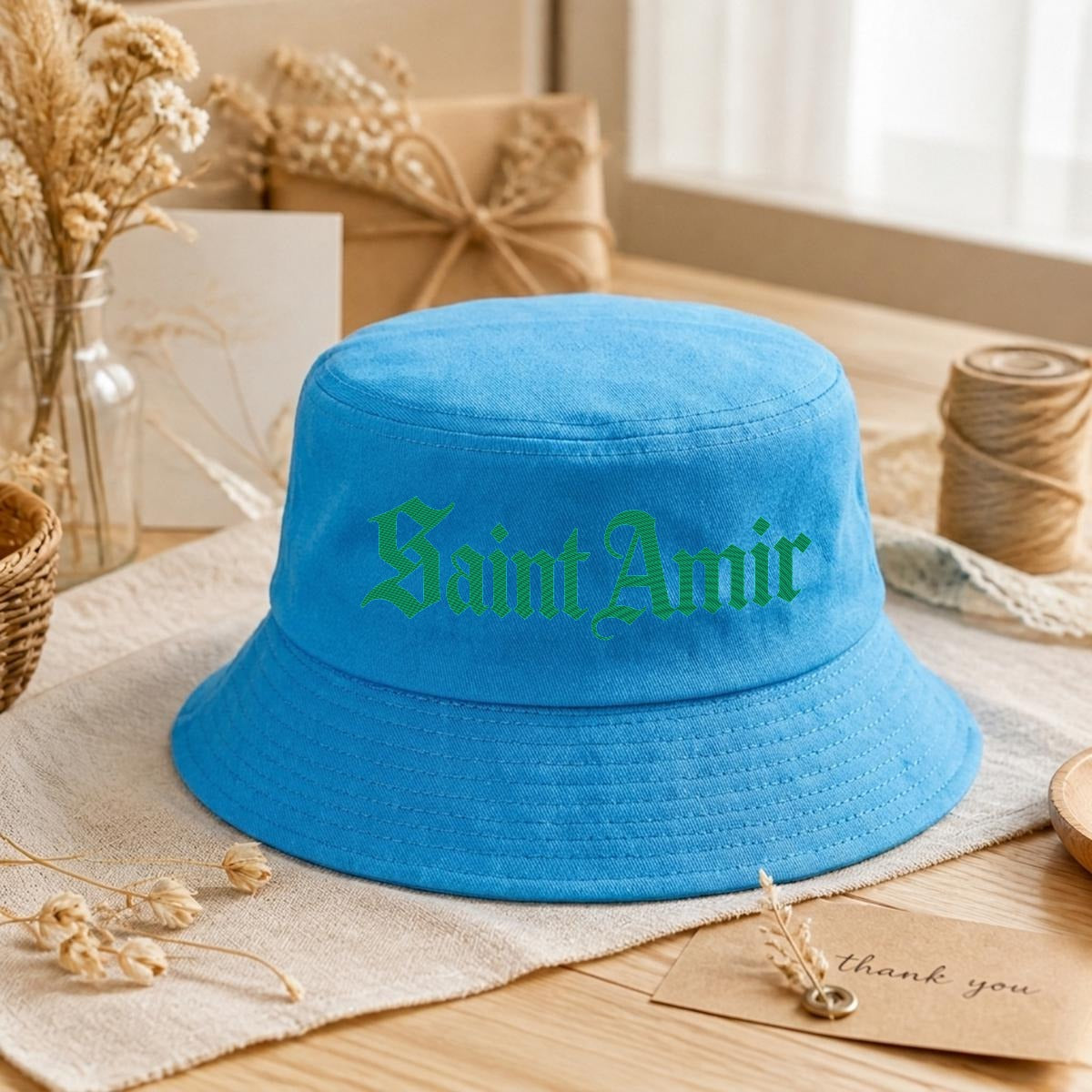 Saintamir Embroidery Bucket Hat