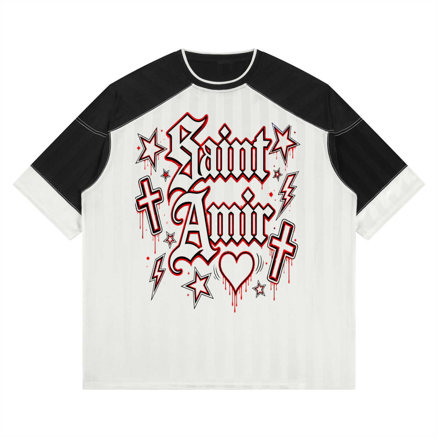 SaintAmir Unisex Striped Raglan Jersey