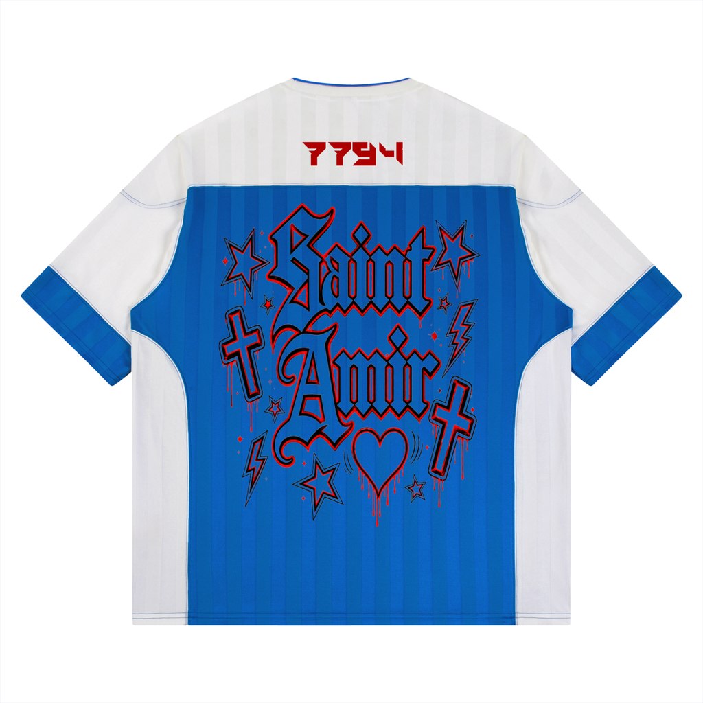 SaintAmir Unisex Striped Raglan Jersey