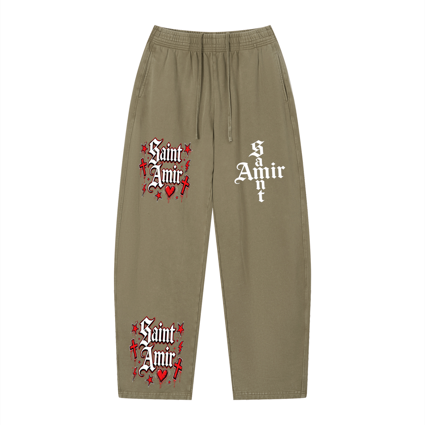 “SaintAmir” red hearted (set)