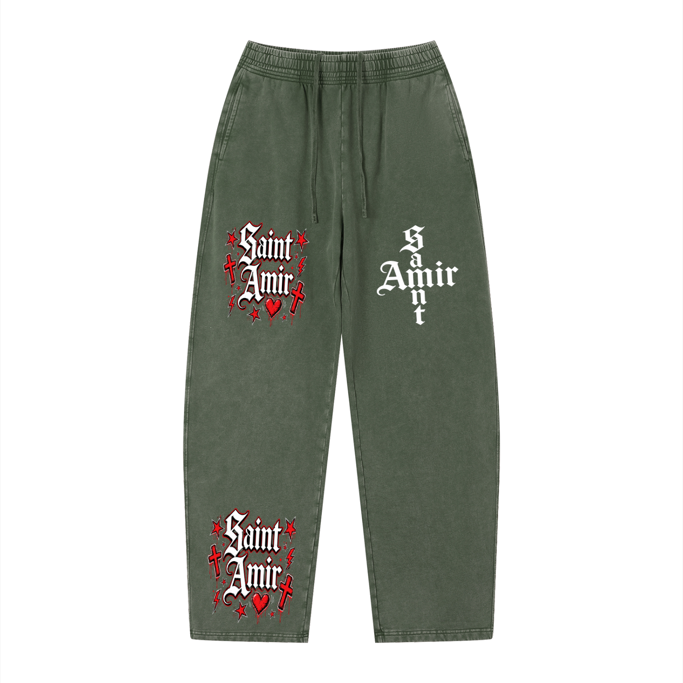 “SaintAmir” red hearted (set)