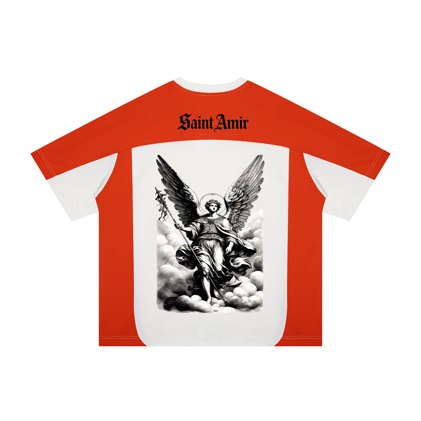 Unisex Color Block Loose T-Shirt