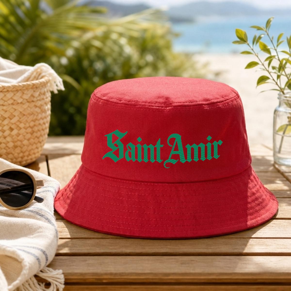 Saintamir Embroidery Bucket Hat