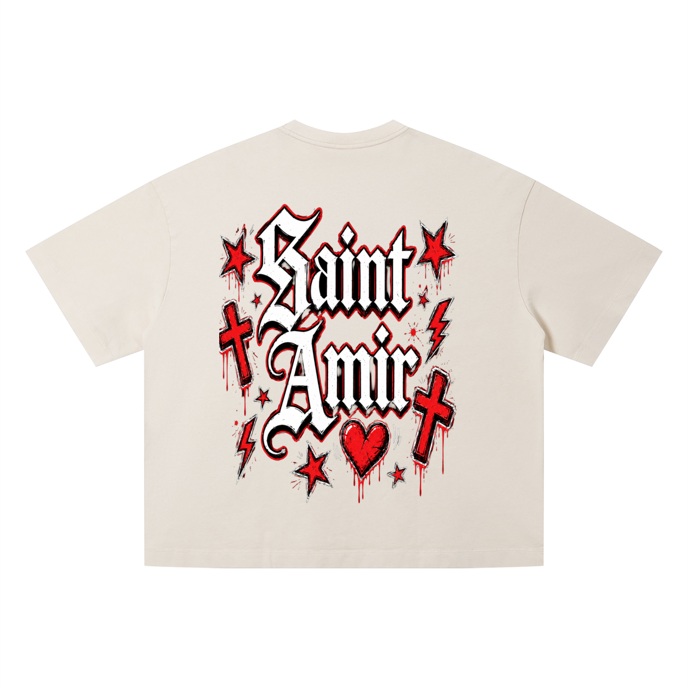 “SaintAmir” red hearted (set)