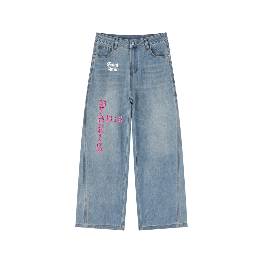 parisamir Women’s High Rise Wide Leg Jeans